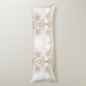 Coussins Longs Ivory White Flowers Body Pillow (Dos (Vertical))