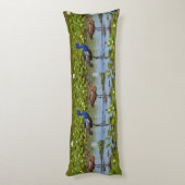 Coussins Longs Jacana iridescent et compagnon rouillé – Corps élé (Dos (Vertical))