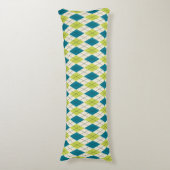 Coussins Longs Jacquard bleu et vert (Devant (Vertical))