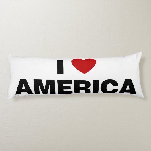 Coussins Longs J'aime l'Amérique (Dos)