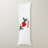 Coussins Longs J'aime les dragons (Devant (Vertical))