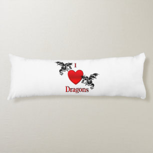 Coussins Longs J'aime les dragons