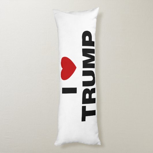 Coussins Longs J'aime Trump (Dos (Vertical))