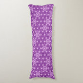 Coussins Longs Japonais Asanoha motif - améthyste violet (Devant (Vertical))