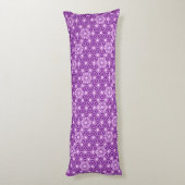 Coussins Longs Japonais Asanoha motif - améthyste violet (Dos (Vertical))