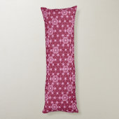 Coussins Longs Japonais Asanoha motif - Bourgogne (Dos (Vertical))