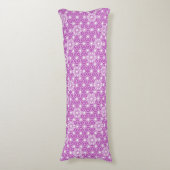 Coussins Longs Japonais Asanoha motif - orchidée (Devant (Vertical))