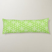 Coussins Longs Japonais Asanoha motif - vert citron clair (Dos)