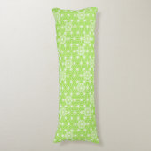 Coussins Longs Japonais Asanoha motif - vert citron clair (Devant (Vertical))