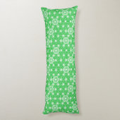 Coussins Longs Japonais Asanoha motif - vert jade (Dos (Vertical))