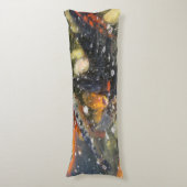 Coussins Longs Japonais Carpe Koi Poisson Natation (Devant (Vertical))