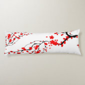 Coussins Longs japonais, Sakura tree, fleurs de cerisiers, art fl (Dos)