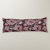 Coussins Longs Jardin de cerisier nocturne (Dos)