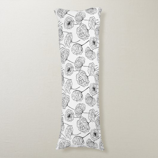 Coussins Longs Jardin de coquelicots (Devant (Vertical))