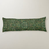 Coussins Longs Jardin de fleurs de William Morris - Verts (Dos)