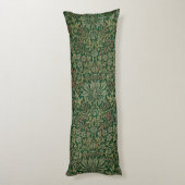 Coussins Longs Jardin de fleurs de William Morris - Verts (Dos (Vertical))