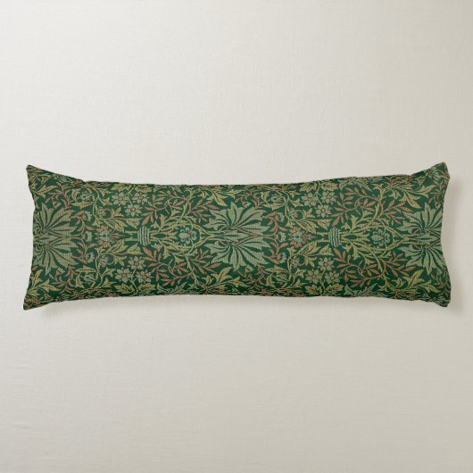 Coussins Longs Jardin de fleurs de William Morris - Verts (Devant)