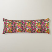 Coussins Longs Jardin de fleurs de Zinnia (Devant)