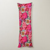 Coussins Longs Jardin de fleurs romantique (Dos (Vertical))