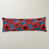 Coussins Longs Jardin de l'anémone rouge (Dos)