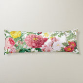 Coussins Longs Jardin de printemps Vintage Rose (Dos)