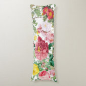 Coussins Longs Jardin de printemps Vintage Rose (Devant (Vertical))