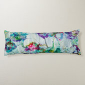 Coussins Longs Jardin des colibris Peinture abstraite (Dos)