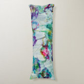 Coussins Longs Jardin des colibris Peinture abstraite (Devant (Vertical))