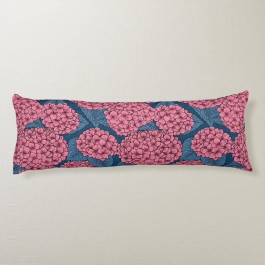 Coussins Longs Jardin d'Hydrangea (Dos)