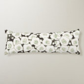 Coussins Longs Jardin floral à fleurs blanches du Japon (Devant)