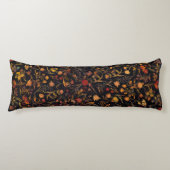 Coussins Longs Jardin floral exotique de minuit (Devant)