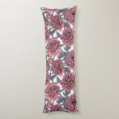 Coussins Longs Jardin rose (Dos (Vertical))