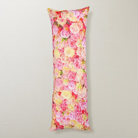 Coussins Longs Jardin rose (Dos (Vertical))