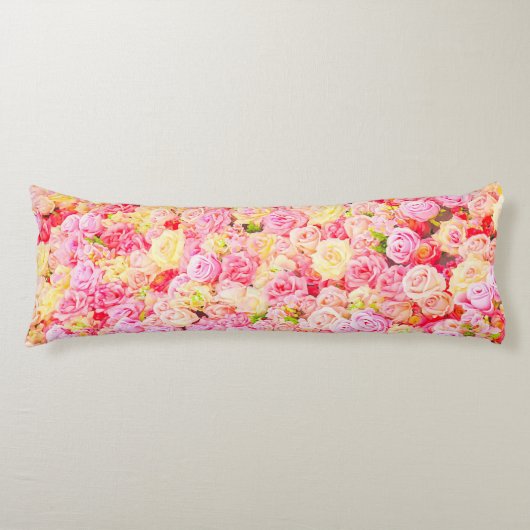 Coussins Longs Jardin rose (Devant)