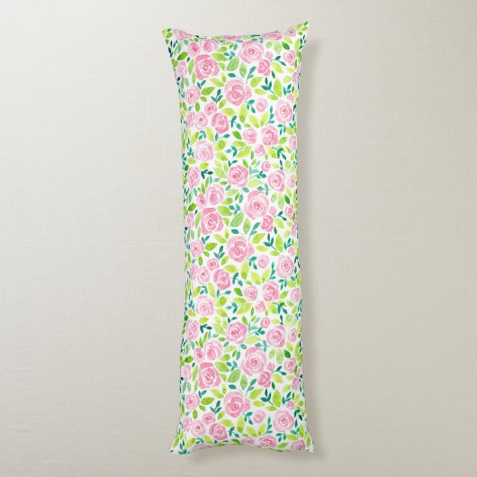 Coussins Longs Jardin rose (Dos (Vertical))