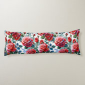 Coussins Longs Jardin Rose romantique Imprimer (Dos)