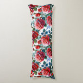 Coussins Longs Jardin Rose romantique Imprimer (Devant (Vertical))