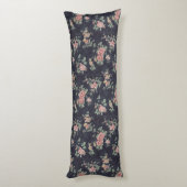 Coussins Longs Jardin rose rose victorien floral sur mesure (Dos (Vertical))