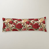 Coussins Longs Jardin Rose vintage (Dos)
