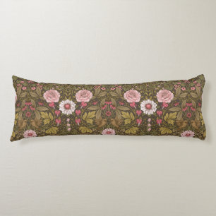 Coussins Longs Jardin sauvage sur café brun