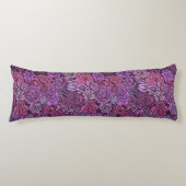 Coussins Longs Jardin succulent en rose et violet (Devant)