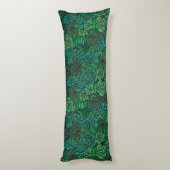 Coussins Longs Jardin succulent en vert (Dos (Vertical))