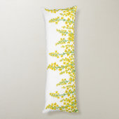 Coussins Longs Jaune Moderne Citrine Fleurit (Dos (Vertical))