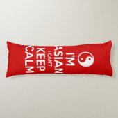 Coussins Longs Je suis asiatique, je ne peux pas garder le calme (Devant)