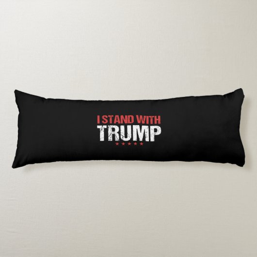 Coussins Longs je suis avec trump (Devant)