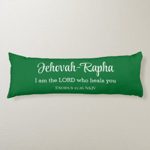 Coussins Longs Je suis le Seigneur qui vous guérit Bible Verse Gr