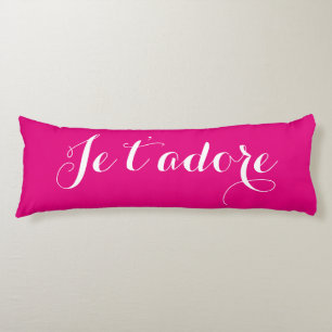 Coussins Longs Je t'adore Je t'aime Oreiller corporel
