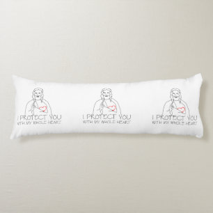 Coussins Longs Jésus-Christ - je vous protège