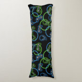 Coussins Longs Jeu vidéo Neon Blue & Green Motif (Devant (Vertical))