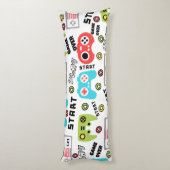 Coussins Longs Jeu vidéo Retro (Dos (Vertical))